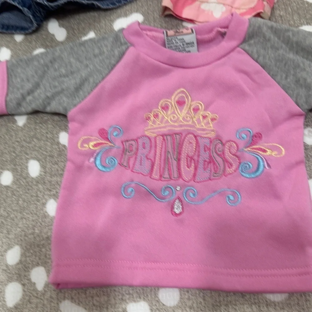 Bundle y2k vintage 2000s tank skirt tee embroidered toddler girl layer princess
